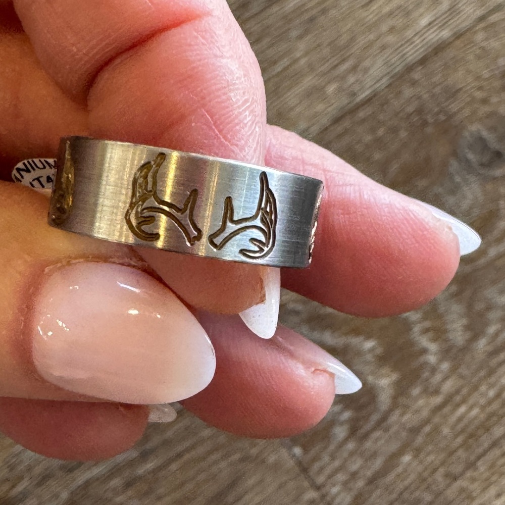 Titanium antler ring size 10 NWT
